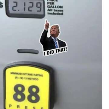 100 Trump Gas Pump Stickers, Trump I Did That Stickers