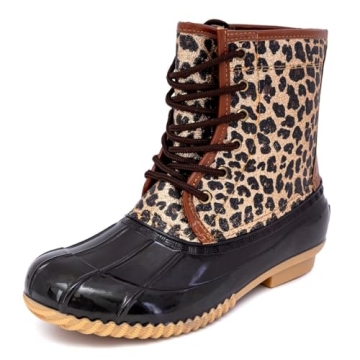 Sugar Women's Glitter Duck Boots - Cozy Lace-Up Booties for Cold Weather