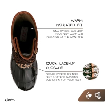 Sugar Women's Glitter Duck Boots - Cozy & Stylish