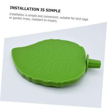 DOITOOL Leaf Shape Bird Perch Platform for Bird Cage Playground Style Perch for Cockatiels Parakeets and Lovebirds Ideal Bird Cage Accessory for Climbing and Exercise
