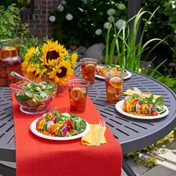 Hefty Disposable Plates - 100 Count, Eco-Friendly & Strong