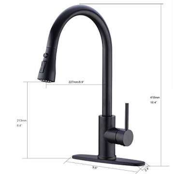Delle Rosa Kitchen Faucet with Pull Down Sprayer