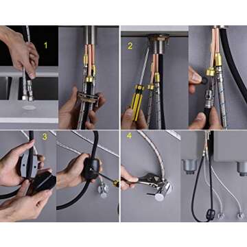 Delle Rosa Kitchen Faucet with Pull Down Sprayer