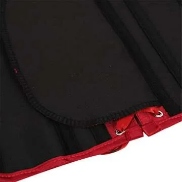 frawirshau Waist Cincher Corsets Women Lace up Boned Underbust Corset Bustier Bodyshaper WineRed S