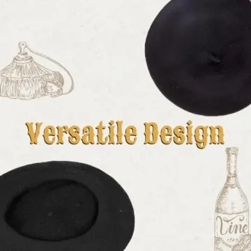 Kangaroo Women's Wool Beret - Stylish Parisian Accessory