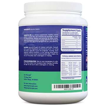 Zen Principle Grass-Fed Gelatin Powder, 3 lb. Custom Anti-Aging Protein for Healthy Hair, Skin, Join...