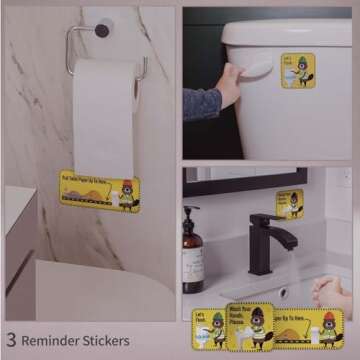 Potty Training Chart with 35 Stickers & Crown for Toddlers