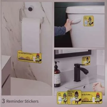 Potty Training Chart with 35 Stickers & Crown for Toddlers