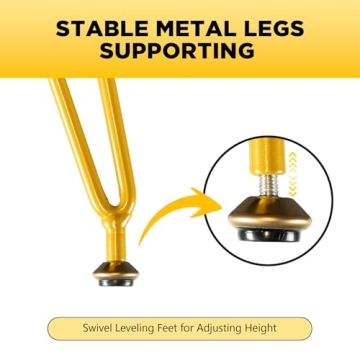 MOOWIND Vanity Stool for Makeup Room Bedroom, Modern Multifunctional Vanity Stools Chair Round Ottoman Velvet Upholstered Seated Foot Rest Dressing Stool with Golden Leg, Side Table End Table,Beige