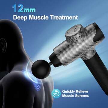 Versatile Muscle Massage Gun for Athletes and Fitness Lovers