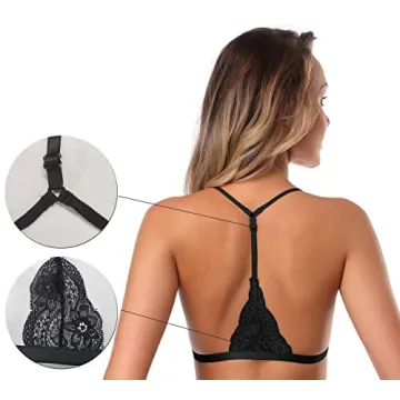 SHEKINI Women's Wireless Lace Bralette – Comfortable & Chic