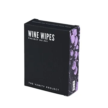 True Wine Wipes Stain Removing Travel Friendly Pack, Breath Freshener, Teeth Protector, Includes 12 Wipes