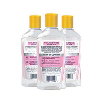 Dickinson's Enhanced Witch Hazel Hydrating Toner With Rosewater, Alcohol Free, 3 count