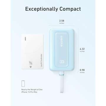 Anker 10,000mAh 30W Portable Charger for All Devices