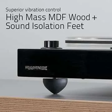Fluance RT85N Reference High Fidelity Vinyl Turntable Record Player with Nagaoka MP-110 Cartridge Acrylic Platter Speed Control Motor High Mass MDF Wood Plinth Vibration Isolation Feet - Lucky Bamboo