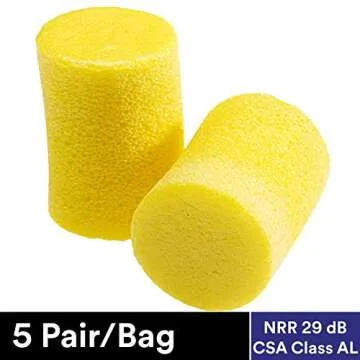 3M E-A-R Classic Disposable Foam Ear Plugs, Uncorded, 5 Pairs - NRR 29