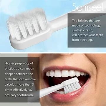 Samseel Sonic Electric Toothbrush 2-Pack Travel Essential
