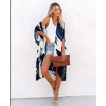 Moss Rose Bikini Kimono Cover Ups for Women