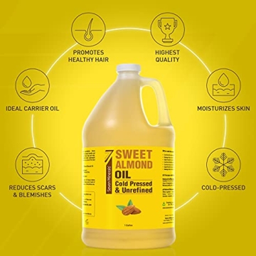 100% Natural Sweet Almond Oil - Perfect for Skin & Hair