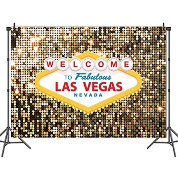 Vibrant 5x3ft Las Vegas Photo Background for Parties
