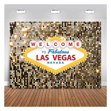 Vibrant 5x3ft Las Vegas Photo Background for Parties