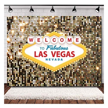 Vibrant 5x3ft Las Vegas Photo Background for Parties