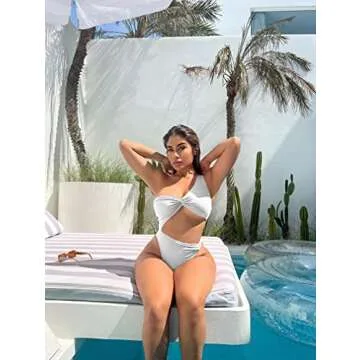 XXTAXN Women's Sexy Thong Cutout Monokini Swimsuit