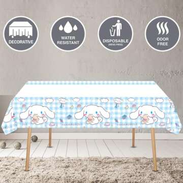 Cinnamoroll Birthday Decorations 101PCS Party Decorations Set