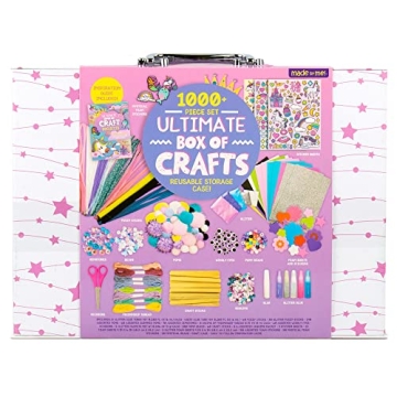 Ultimate Craft Box Unicorn Kit for Kids with 1000 Pieces