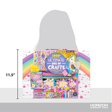 Ultimate Craft Box Unicorn Kit for Kids with 1000 Pieces