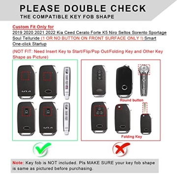 QBUC Kia Key Fob Cover Case - Stylish Protection & Fit