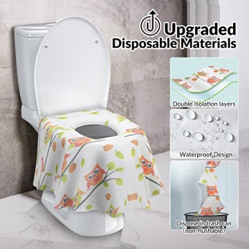Gimars XL Disposable Potty Seat Covers for Travel and Kids