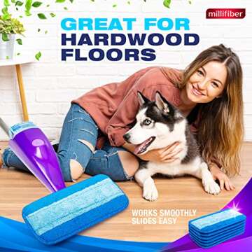 Millifiber Reusable Mop Pads for Swiffer WetJet 2 Pack
