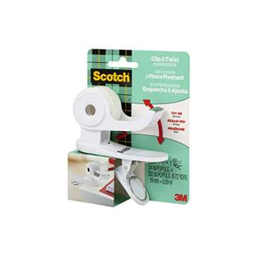 Scotch Desktop Tape Dispenser, White, Great for Gift Wrapping, 1 Dispenser