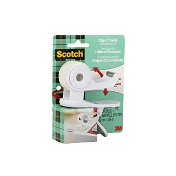 Scotch Desktop Tape Dispenser, White, Great for Gift Wrapping, 1 Dispenser