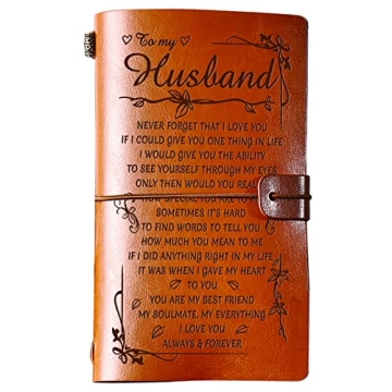 PRSTENLY Premium Leather Journal Gift for Husband - Personalized & Stylish