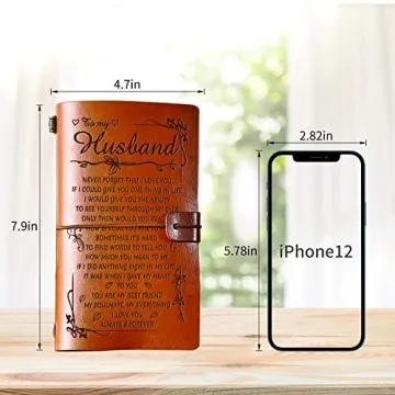 Personalized Leather Journal Gift for Husband