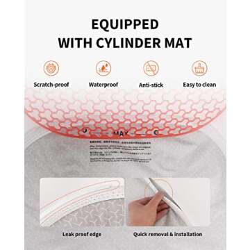 PETKIT PuraMax Self Cleaning Cat Litter Box with N50 Odor Eliminator, xSecure Automatic Scooping Cat Litter Box,Large Space App Control Cat Litter Box with Waste Bags