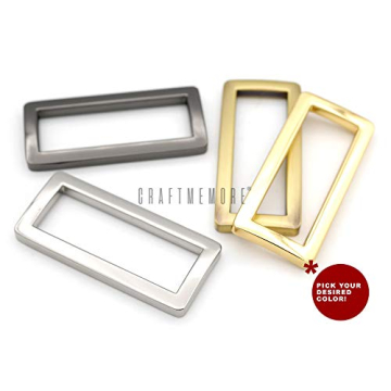 CRAFTMEMORE Heavy Duty Metal Purse Rings - 6 Pack