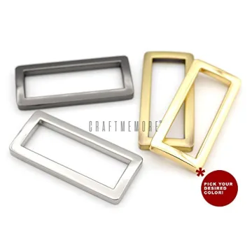 CRAFTMEMORE Heavy Duty Metal Purse Rings - 6 Pack