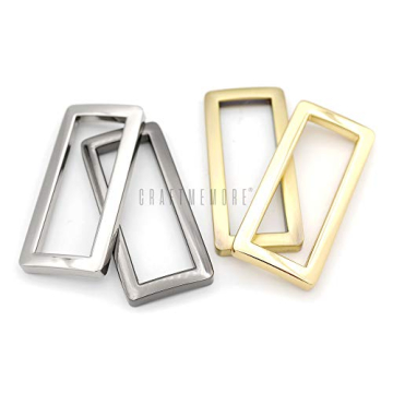 CRAFTMEMORE Heavy Duty Metal Purse Rings - 6 Pack