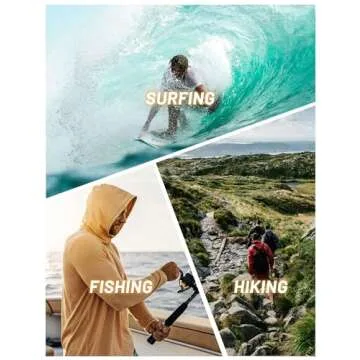TACVASEN Long Sleeve Sun Protection Hoodie for Men