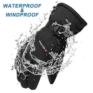 SUNKY Waterproof Winter Ski Gloves for All Outdoor Sports