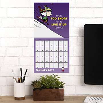 2023 Peanuts Monthly Wall Calendar, 16 Months, 12" x 12" (DDW0482823)