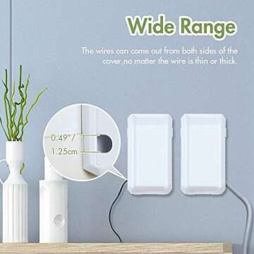 EUDEMON Baby Safety Electrical Outlet Cover Box Childproof Large Plug Cover for Babyproofing Outlets Easy to Install & Use (1 Pack,White)