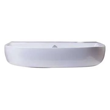 Elegant ALFI brand AB112 Porcelain Wall Mounted Bath Sink – Perfect for Any Bathroom!