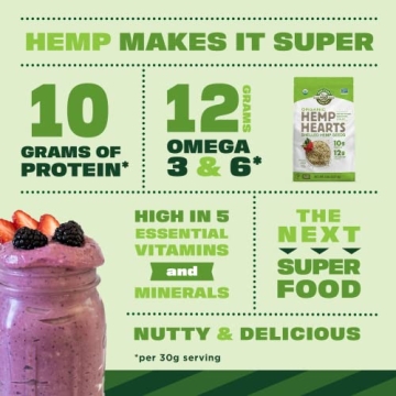 Organic Hemp Seeds - Perfect for Smoothies & Salads