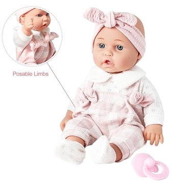 Enjoyin 12'' Baby Doll Gift Set With Accessories For Toddlers
