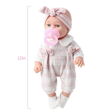 Enjoyin 12'' Baby Doll Gift Set With Accessories For Toddlers
