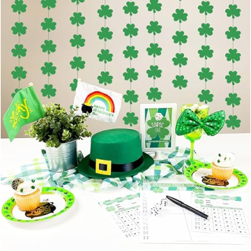 Vibrant 12PCS St. Patrick's Day Shamrock Decor